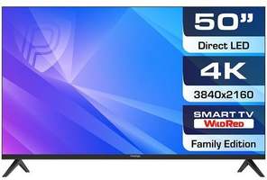 Телевизор Prestigio PTV50SS06XCISBK, 50", Ultra HD 4K, черный